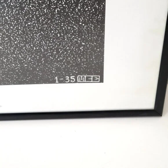 M.C. Escher Hand With Reflecting Sphere Framed Art Print 1-35 Black & White Fram - Picture 5 of 6